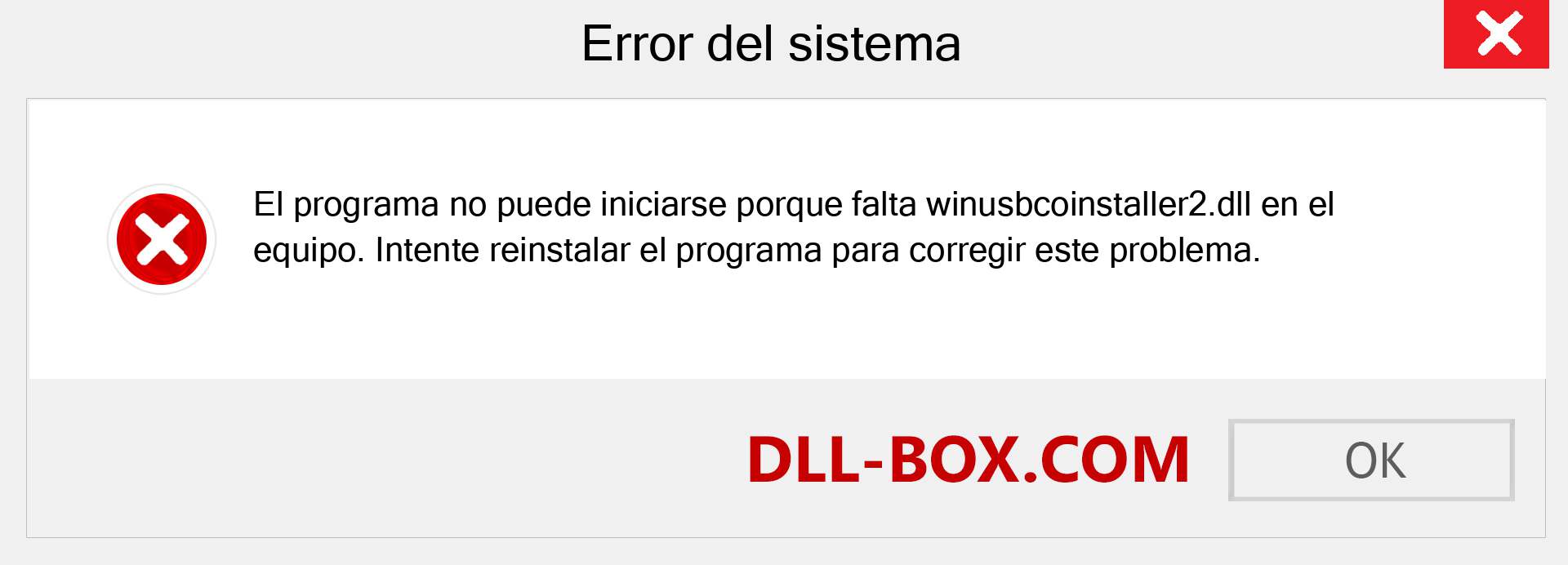 ¿Falta el archivo winusbcoinstaller2.dll ?. Descargar para Windows 7, 8, 10 - Corregir winusbcoinstaller2 dll Missing Error en Windows, fotos, imágenes